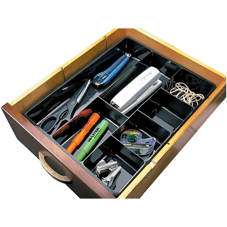 Rubbermaid Drawer Director Extra Deep Desk Organizer, Black photo 4