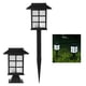 thumbnail image 1 of 2x luz solar para césped decoración ín lámpara de césped hueco al aire libre luces de ín impermeable para ín luz Blanco A Macarena luces de camino al aire libre, 1 of 8