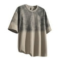 thumbnail image 5 of PNTUTB Oversized Shirts for Men Casual Short Sleeve Crewneck Color-blocking Washed Basic Loose Tees, 5 of 6