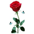 thumbnail image 1 of Autocollants Muraux Fleurs Roses Rouges Design Impression Art Fleurs Décoration Impression Mignonne Fournitures d'Image Salon Chambre Auto-Adhésif, 1 of 7