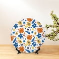 thumbnail image 6 of Wukai Flower Print Decorative Plate for Display,Bone China Decorative Plate, Ceramic Dinner Plate with Stand, Vertical Ceramic Plate-6in, 6 of 6