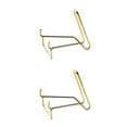 thumbnail image 2 of kurtrusly Contemporary Iron Ores Stone Display Stand Chic Rock Holder Base Home Office Decor Golden L 2Set, 2 of 6