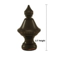 thumbnail image 3 of Beaded Knob Lamp Finial Spire Oiled Bronze 1.5"h, 3 of 4