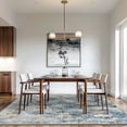 thumbnail image 3 of 5x7 Area Rugs for Living Room and Bedroom, Machine Washable Non Slip Low Pile Lightweight Rugs, Indoor Abstract Texture Print Pattern Floor Rug, Dusty Blue, 3 of 6