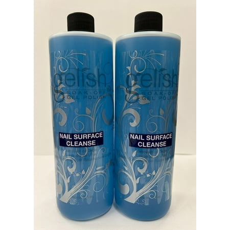 Gelish Crystal Clear Nail Surface Cleanser 16 oz / 480ml x 2