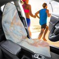 thumbnail image 4 of POLERO Marble Design Terry Cloth Car Seat Cover Sweating, Suitable for Seat Protector Van Truck Seat, Car Seat Towel Cover for Vans Cars, 4 of 7