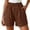 Coffee, variant on Women's Casual Pants for Everyday Wear with High Waist and Straight Leg Double Layered Pleats Sporty Yet Elegant Performance Pants for Spring Summer Autumn, S, Purple