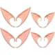 thumbnail image 1 of Orejas de elfo de 12 cm y 10 cm, (4 pares de orejas de látex de hada), orejas de elfo para cosplay, orejas de elfo (color de piel/rosa), 1 of 5