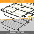 thumbnail image 5 of Folding Bed with Mattress, Portable Rollaway Bed for Adults, Sturdy Folded Guest Bed on Wheels, Space Saving Foldable Bed with Memory Foam Mattress, Cot Size Bed for Easy Storage, 75” x 31”, 5 of 8