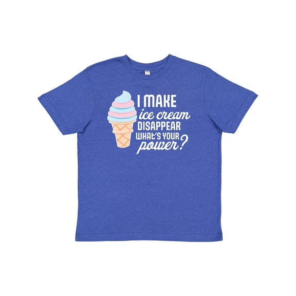 Inktastic I Make Ice Cream Disappear What's Your Power Youth T-Shirt