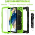 thumbnail image 4 of Allytech Shockproof Case for Samsung Galaxy Tab A8 10.5" SM-X200 X205 X207 With Screen Protector - Military Grade Protection Shockproof Detachable Hand Shoulder Stand Swivel Stand Kids Friendly, 4 of 7