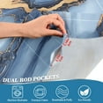 thumbnail image 3 of Yayeee Kitchen Curtains Tier Pair Light Filtering 27"x24" Rod Pocket Short Cafe Window Panel, Abstract Marble Pattern, 3 of 7