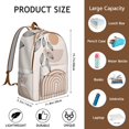thumbnail image 5 of Unisex Vintage Style Bohemian Backpack, Boho Print Zipper Bag with Front Pocket, Durable Rucksack for School College Work Travel, Wonderful Gift, 5 of 5