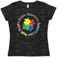 thumbnail image 3 of Inktastic Autism Awareness Circle Women's T-Shirt, 3 of 5