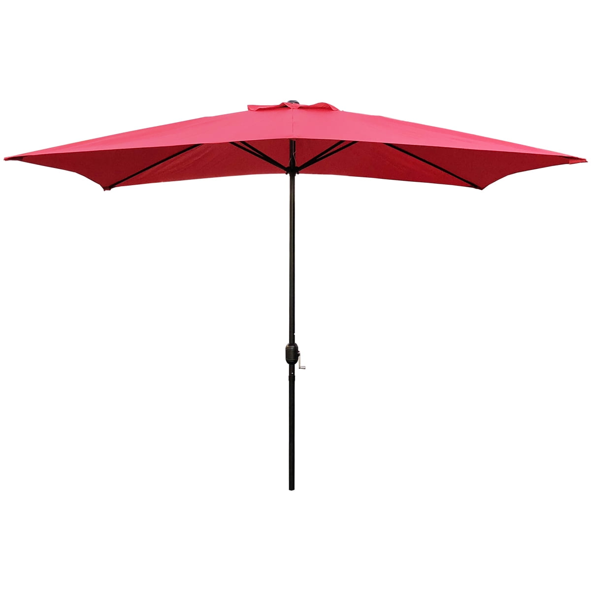 UltraShaeds 10 Feet Rectangular Patio Umbrella - Bright Red