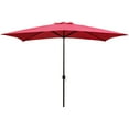 thumbnail image 3 of UltraShaeds 10 Feet Rectangular Patio Umbrella - Bright Red, 3 of 4