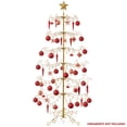 thumbnail image 5 of Ornament Display Christmas Tree with Stand - Wrought Iron Ornament Holder, 6' Gold, 5 of 7
