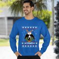 thumbnail image 3 of Christmas Sweatshirt, Men's Funny Cool Cows Christmas Sweatshirt, Holiday Ugly Sweater, Festive Crewneck for Parties & Cow Lovers, 3 of 5