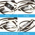 thumbnail image 2 of Oaks Aura 24 inch DIY Shape Low Profile Ceiling Fan Smart App Control Remote 6-Speed DC Motor Ceiling Lighting, 2 of 9
