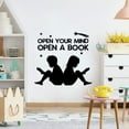 thumbnail image 2 of Open Your Mind Open A Book - Motivational Quote For Kids Study Room Vinyl Wall Art Wall Sticker Wall Decal Decoration For Home Room Kids Room Nursery Room Girls Boys Décor Design Size (40x40 inch), 2 of 3