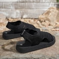 thumbnail image 4 of Women's Fashion Solid Color Mesh Breathable Anti- Open Toe Platform Sandals Lightweight Comfortable Summer Casual Slippers with Thick Sole for Beach, Pool, Daily Walking, 4 of 9