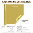 thumbnail image 3 of HTVRONT 12" x 8ft Gold HTV Vinyl Rolls Heat Transfer Vinyl, Easy to Cut & Weed for Heat Vinyl Design, 3 of 21