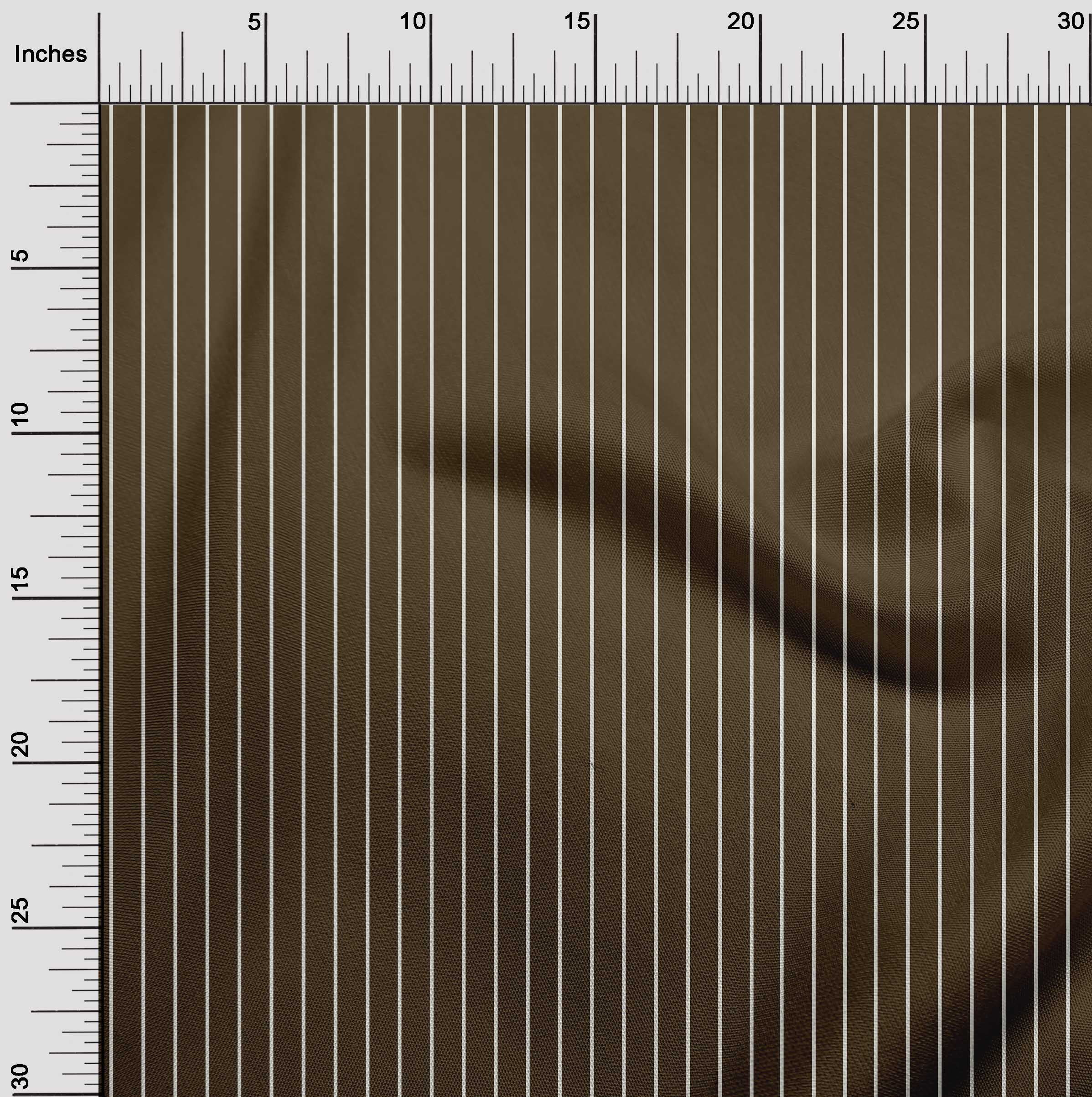 oneOone Georgette Viscose Brown Fabric Stripes Fabric For Sewing Printed Craft Fabric By The Yard 42 Inch Wide