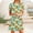 Green, variant on Viikei Womens Dresses Plus Size Spring,Women's Casual Slip Short Sleeve Dress,Women's Short Sleeved Dress with Floral Print Round Neck Dress Multicolor S