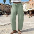 thumbnail image 2 of Pants For Women Barrel Sweatpants Baggy Barrel Wide Leg Elastic Waisted Casual Gym Summer Casual Fashion Womens Trousers, 2 of 6
