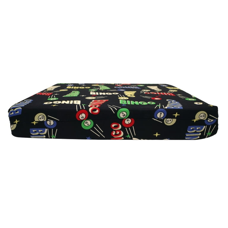 Foam Patterned Bingo Game Stadium Portable Travel Seat Cushion Office Chair Pad Foam Patterned Bingo Game Stadium Portable Travel Seat Cushion Office Chair Pad