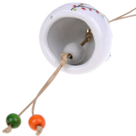 

Buytra 1PC Ceramic Windchimes Lucky Cat Pendant Wind Chimes Car Ornament Home Decor
