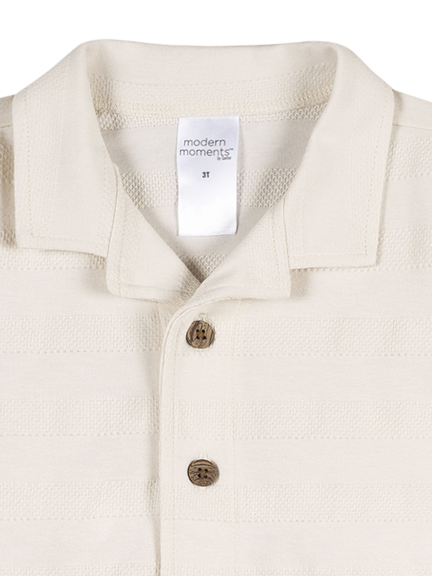 Modern Moments by Gerber Baby and Toddler Boy Organic Button Up Collar Top, Sizes 0/3 Months - 5T