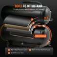thumbnail image 5 of KFFKFF Portable Air Compressor with 4.6 Gallon Steel Tank, 1HP Motor, 2.2 CFM at 90 PSI, Oil-Free Design, 120 PSI Maximum Pressure, and Quiet Operation at 80dB for Various Applications, 5 of 9