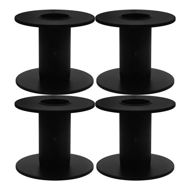 4 carretes de cable vacíos, bobinas de cable reemplazables, bobinas de cable reemplazables, carretes de plástico, bobinas de plástico para almacenamiento de cables, repuesto para carrete de cable