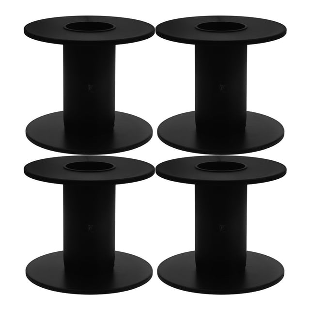 4pcs Cable Spools Empty Wire Spools Replaceable Cable Bobbins Replaceable Wire Bobbin Plastic Spools Plastic Bobbin Cable Storage Supply Cable Spool Part
