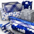 thumbnail image 3 of Winter 3-Pack Foil Reversible Roll Wrap, 3 of 7