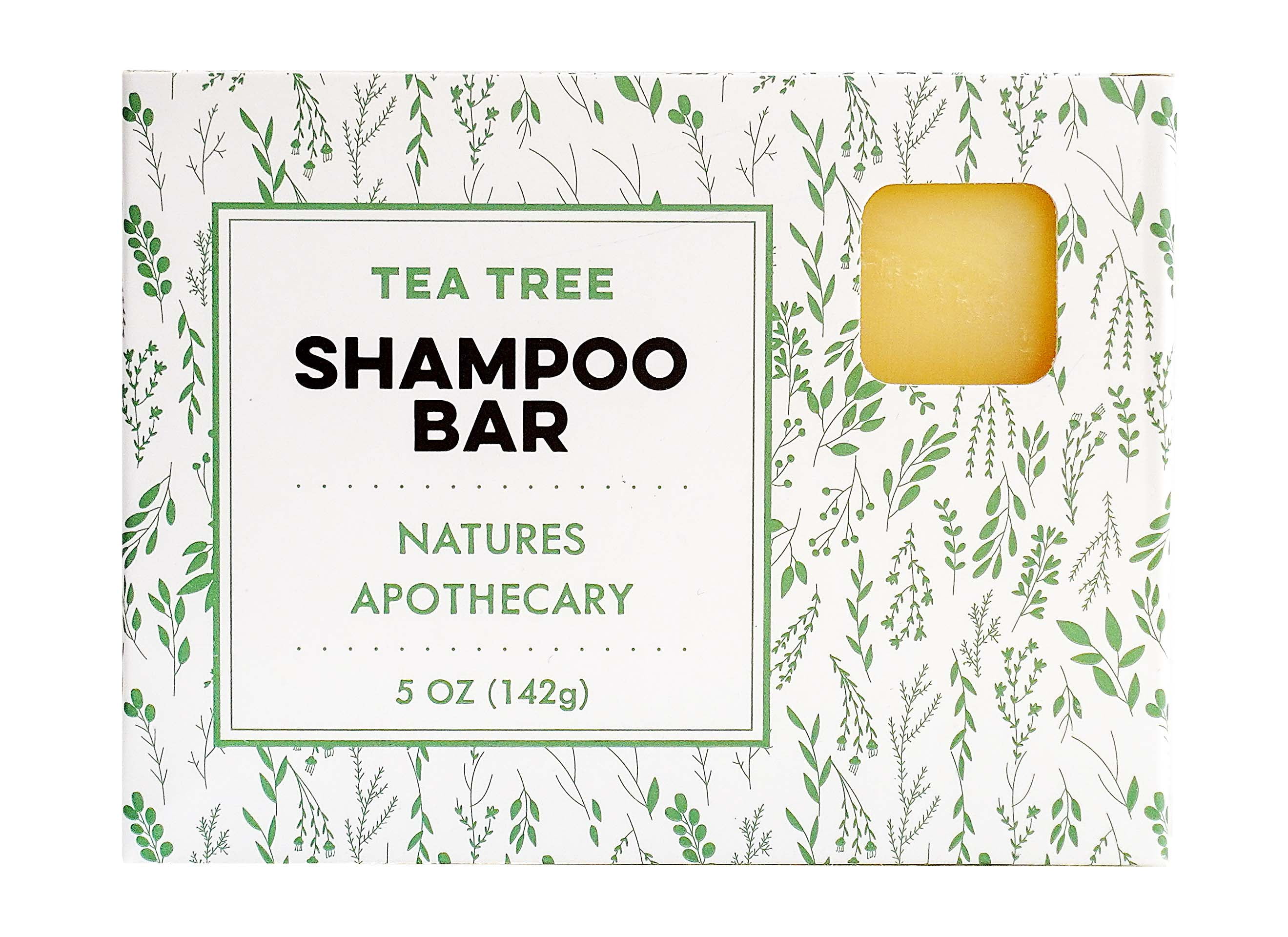 Nature's Apothecary Shampoo Bar - 5 oz. Natural Tree Shampoo with Safflower & Essential Oils | Plastic Free & Hypoallergenic for All Hair Types - Walmart.com