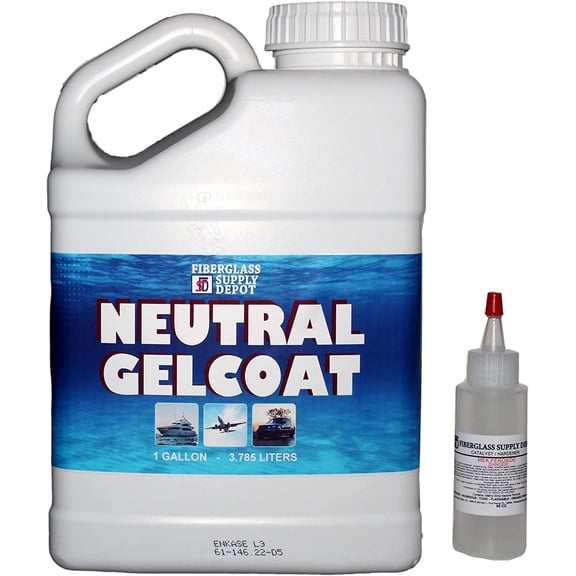 Neutral Gelcoat No Wax Gallon with 60cc Hardener (MEKP)