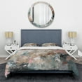 thumbnail image 3 of Designart "Abstract Painting with Bold Brushstrokes I" Abstract Bedding Covert Set - Abstract Collages Cream Abstract Bed Set With 2 Shams, 3 of 6