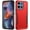 Red, variant on For Motorola Moto G 5G 2025 XT2513V Shockproof Hybrid Cell Phone Cover Case - Tough Red