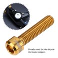 thumbnail image 3 of Tornillos de pinza de freno de aleación de titanio dorado M6 x 25 mm para bicicletas de montaña: actualización de alto rendimiento, 3 of 8