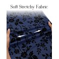 thumbnail image 4 of Merokeety Womens Summer Dresses Square Neck Mesh floral Graduation Maxi Dress Navy xl, 4 of 5