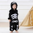 thumbnail image 4 of Baby for Boys Hooded Jumpsuit Skeleton Girls Dress up Clothes Kids Halloween 9-12 Months, 4 of 5