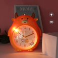 thumbnail image 4 of Saytay Despertador para niños, Reloj Despertador de Dibujos Animados Reloj Despertador de Vaca Lindo Luz Nocturna, Reloj de Escritorio para decoración del hogar de los niños Estudiantes (Azul) (h, 4 of 4