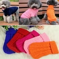 thumbnail image 2 of Frogued Fashion Pet Dog Knitted Sweater Winter Warm Coat Puppy Knitwear Jacket Apparel (Pink,14), 2 of 13