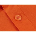 thumbnail image 3 of Boys 3T Shirts Solid Color Short Sleeve Shirt With Pocket Button Closure Soft Vacation Tops T-Shirt Boys & Girls Shirts Orange,11-12 Years, 3 of 4