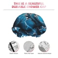 thumbnail image 5 of Disketp Agave Cactu Shower Caps,Reusable Shower Cap For Women, Double Layer Waterproof Hair Cap, Large Size For All Hair Lengths,For Girls Spa Home Salon Use, 5 of 9