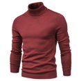thumbnail image 5 of Men's Mock Turtleneck Pullover Sweater Casual Basic Knitted Thermal Sweaters, 5 of 9