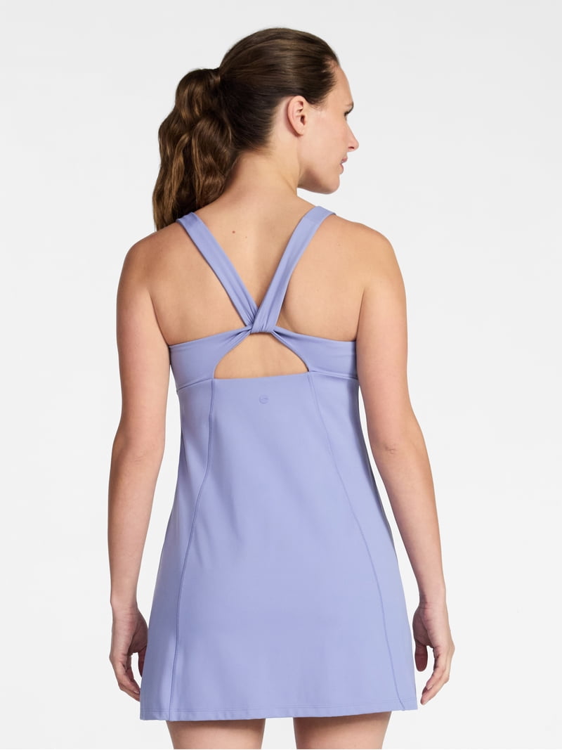 Avia Women's Twist Back Active Dress, Sizes Xs-4x, Size: XL, Purple