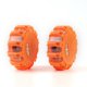 thumbnail image 1 of 2 Pack orange Led Road Flares Emergency Lights Roadside Warning Safety Disc Beacon Flashing Flare Kit Hook for Car, Truck, Boat, 1 of 5